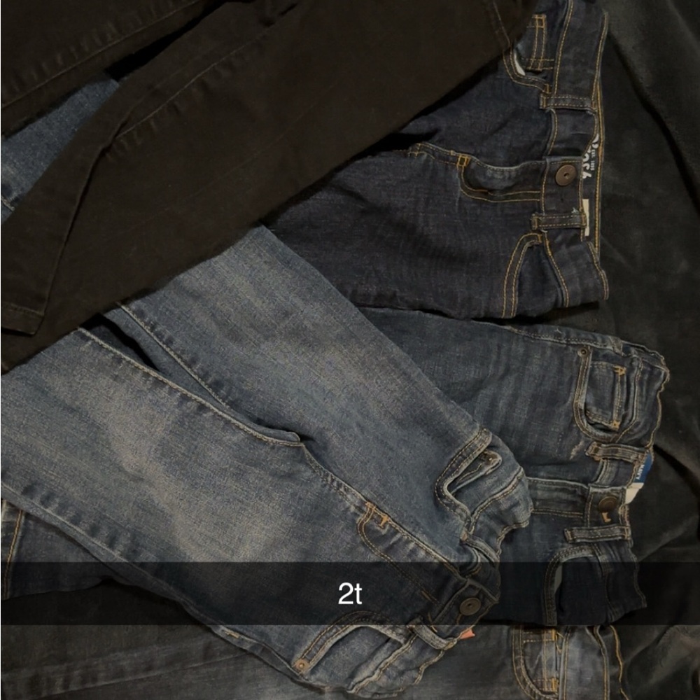 Men's Classic Blue and Black Jeans
